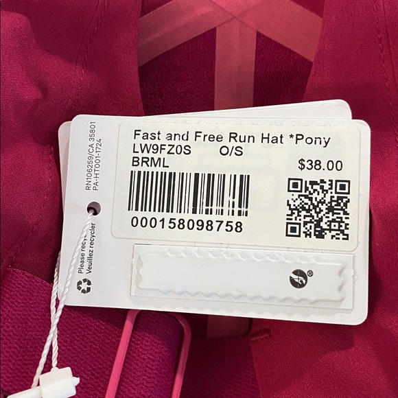 Lululemon - Fast and Free Run Hat *Pony - NWT - Picture 5 of 5